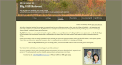 Desktop Screenshot of bighillretreat.com